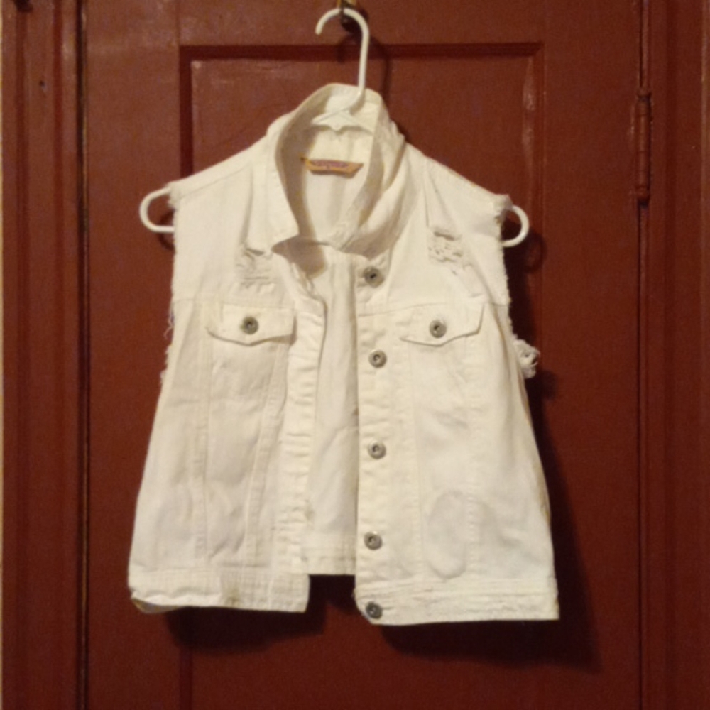 White Jean Jacket